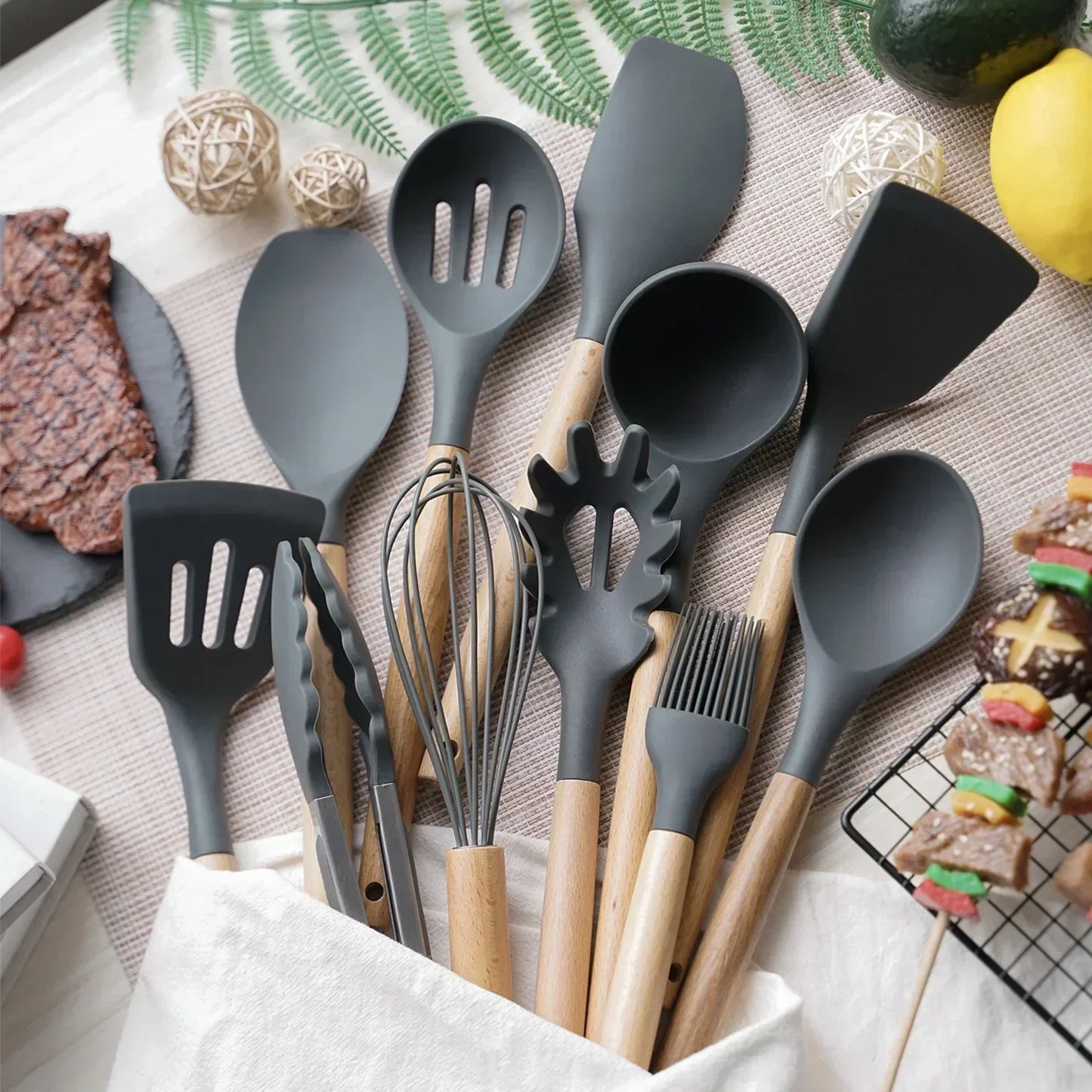 12PCS cooking cutlery aid