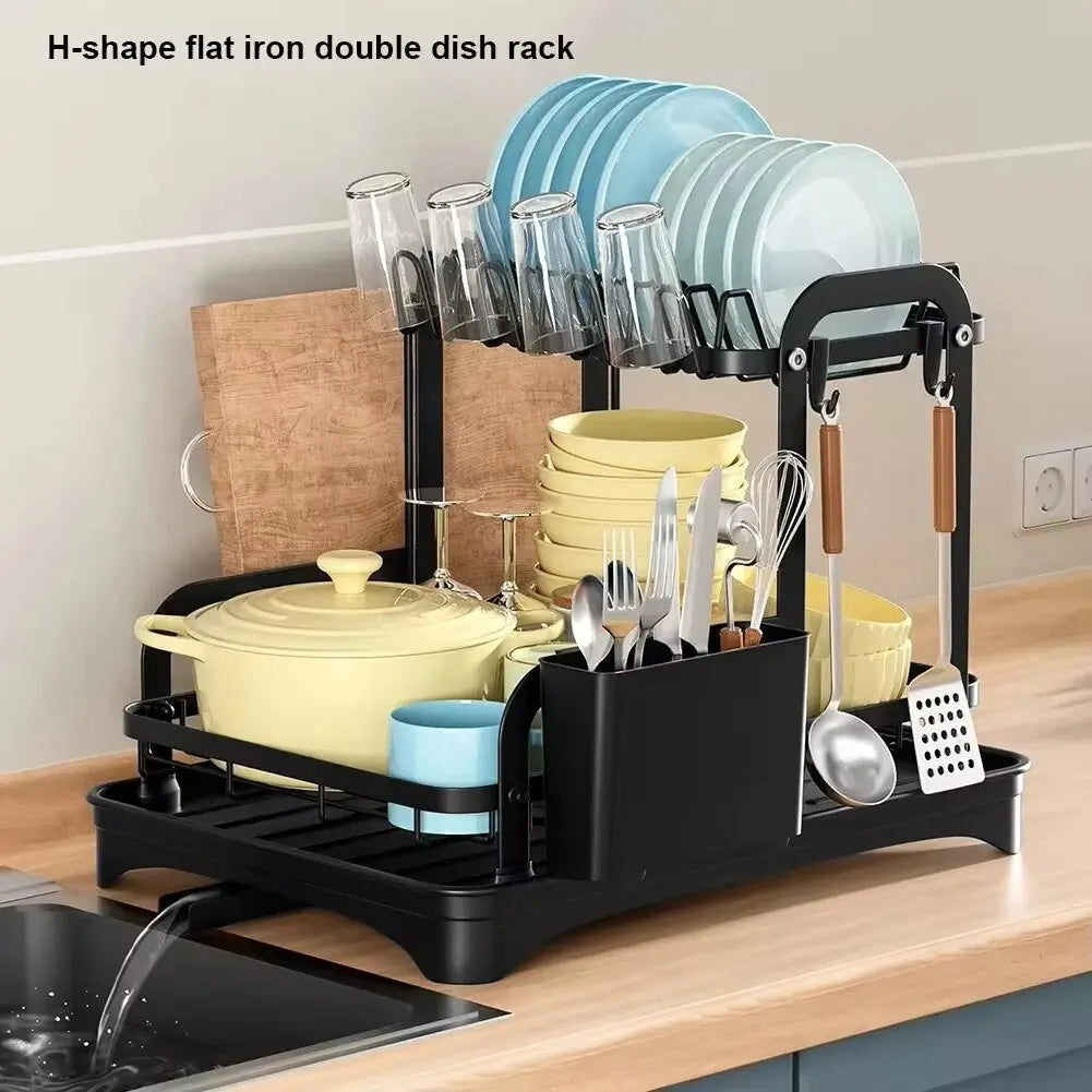 2 Tier Dish Bowl  Storage Rack