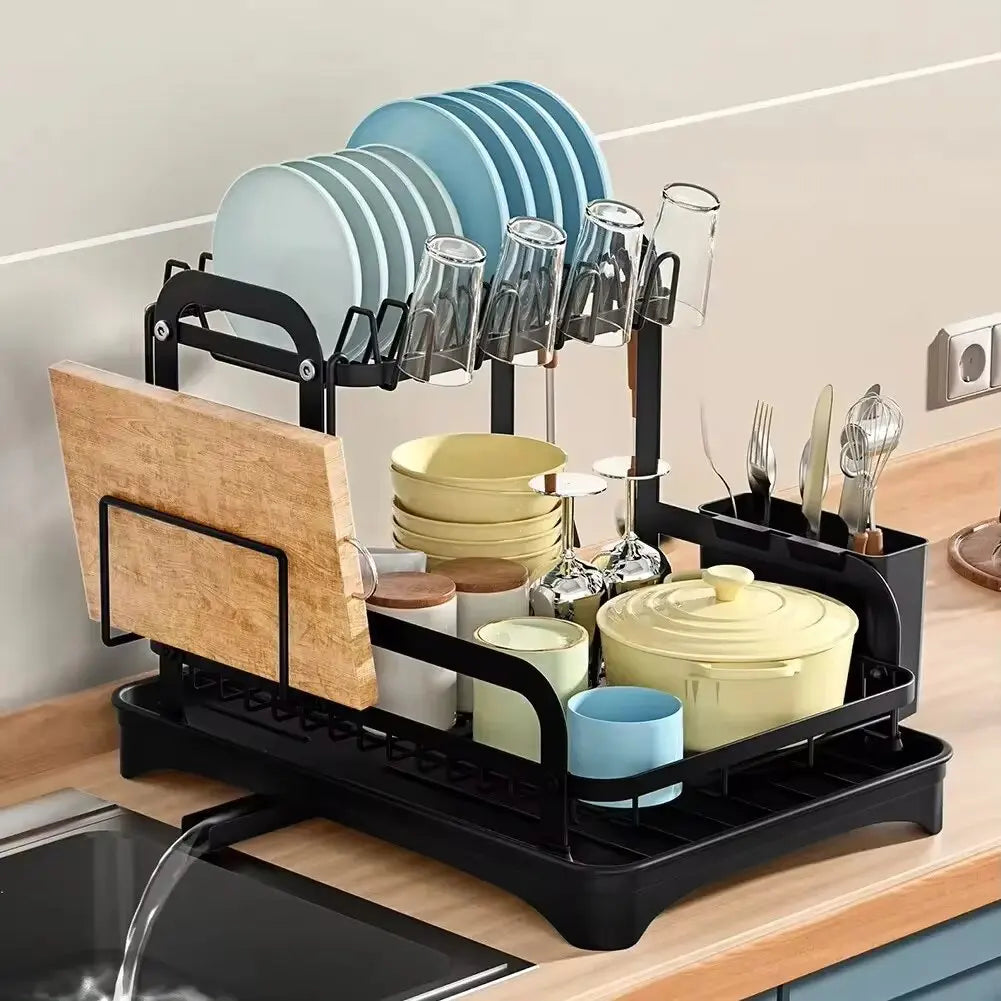 2 Tier Dish Bowl  Storage Rack